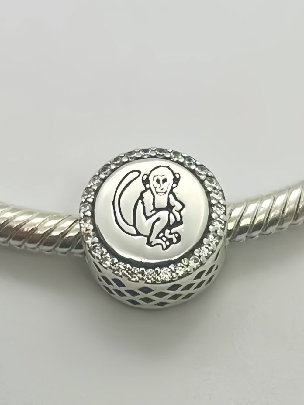 Pandora Saint Kitts and Nevis Monkey Dangle Charm Travel Pendant, S925 Sterling